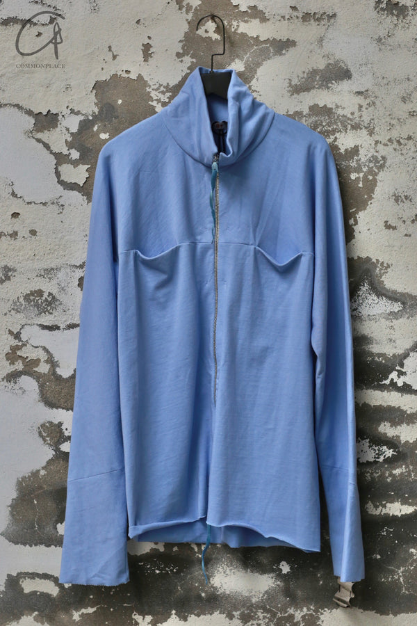 M.A+ Zippered Turtleneck Shirt MA-H252DZ JM11-BLUE BELL H252DZ